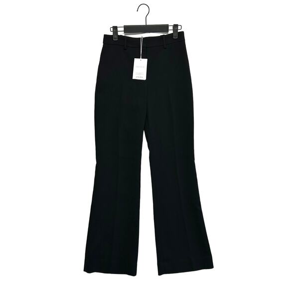 & Other Stories Flared Leg Trousers Dress Pants NWT Women's Sz 2 Black Classic - Picture 1 of 7